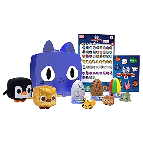 Pet Simulator X - Blue Iridescence Cat Collector Bundle (Mystery Case W 8 Items, Series 1) Online Exclusive] Includes Dlc]