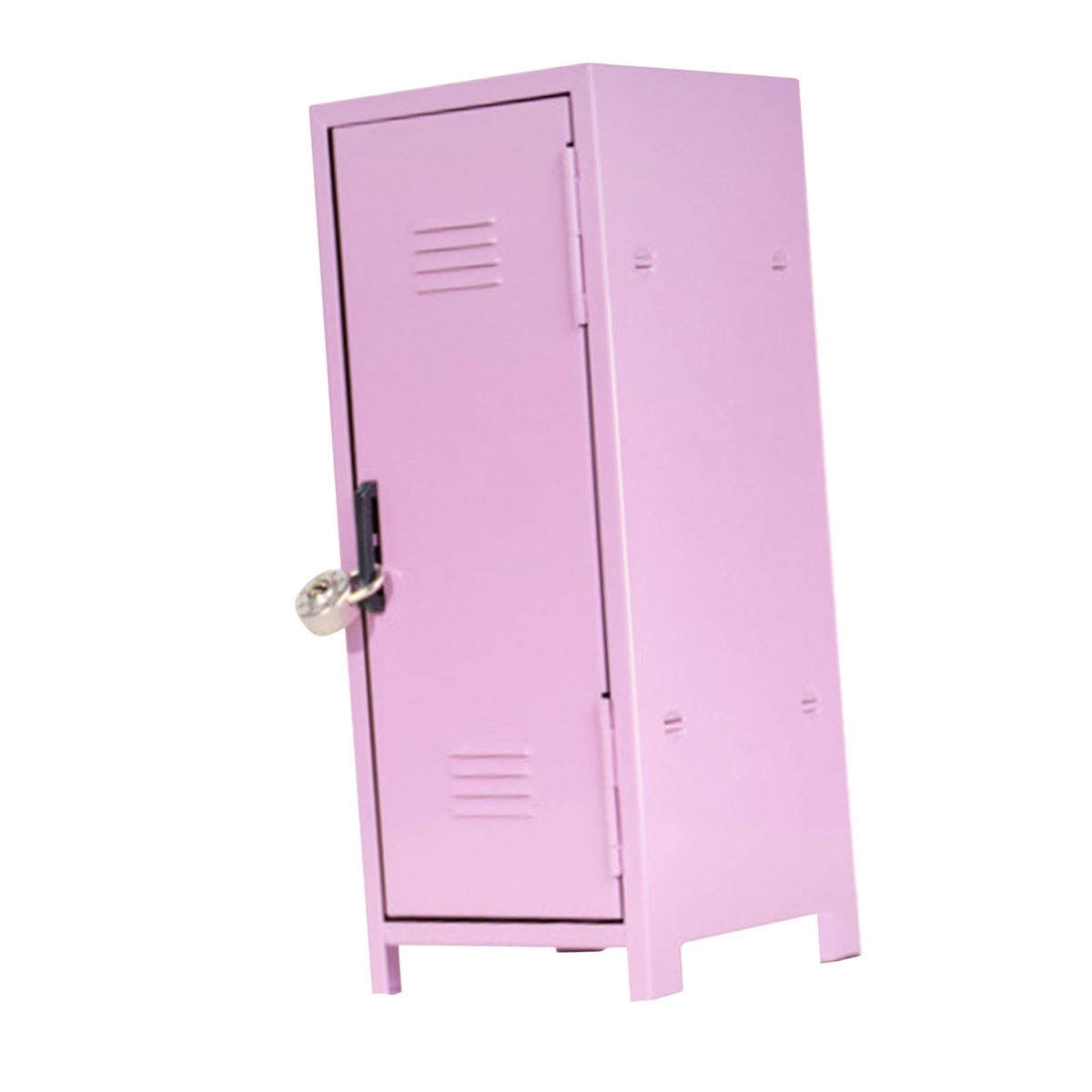 FABLOFT Mini Locker Multi Functional Decorative Girls Lockbox for Jewelry Keys Cards pink