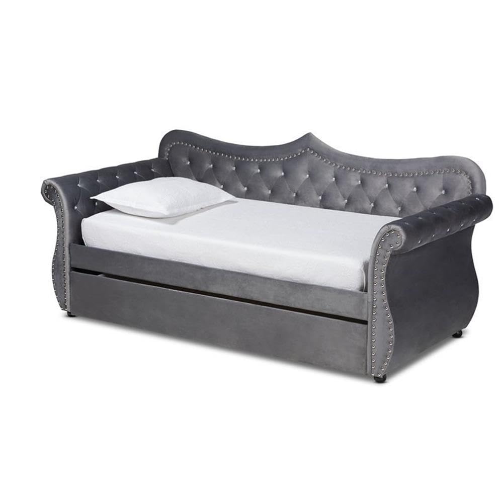 Baxton Studio Abbie Daybed with Trundle - Thumbnail 4