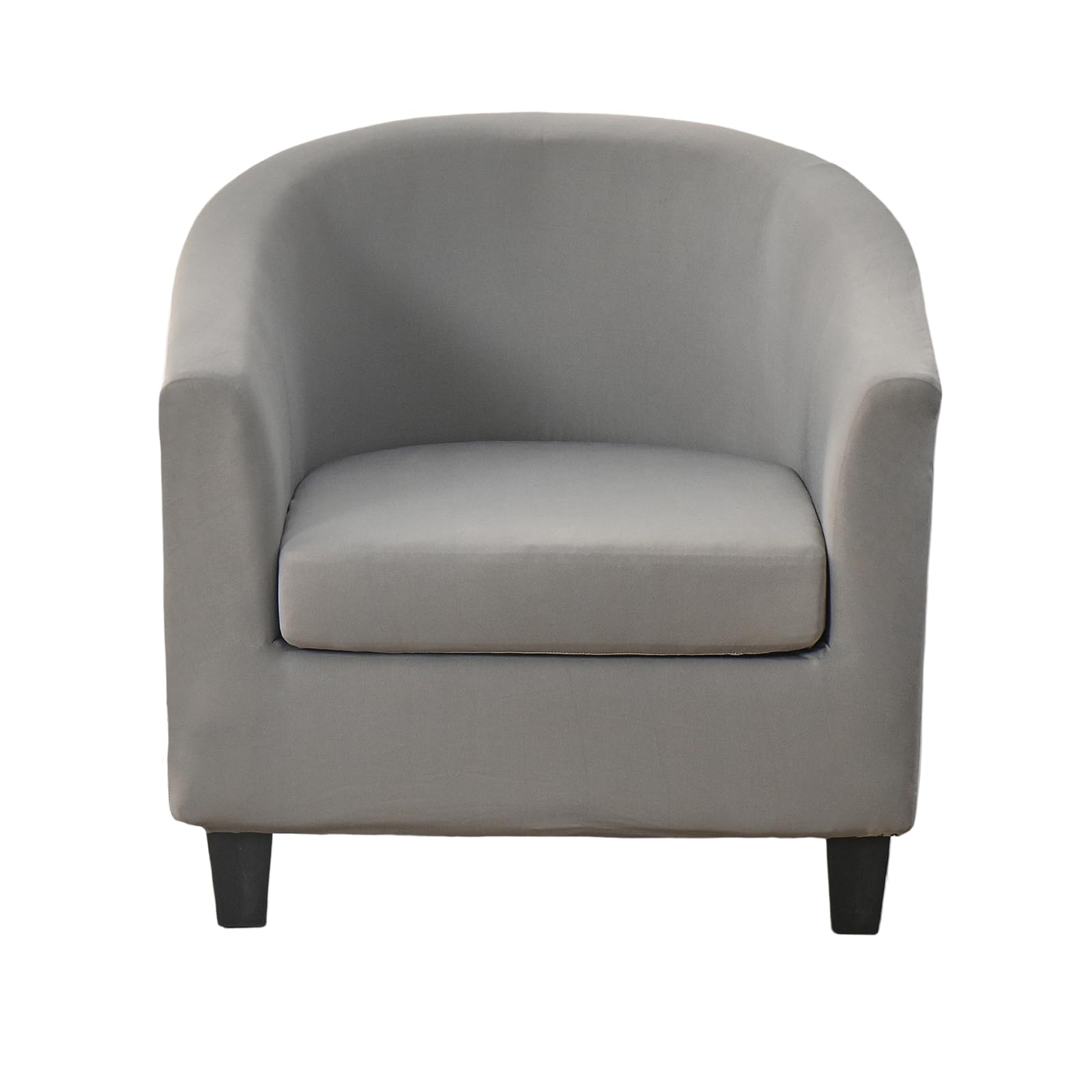 Crfatop 2-Piece Club Chair Slipcover, Stretch Barrel Chair Covers, Soft Armchair Covers, Removable Furniture Protector, Floral P