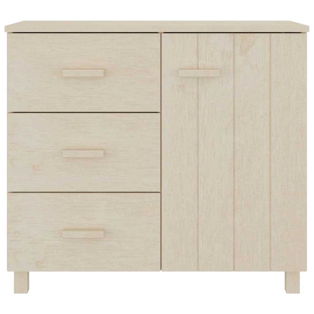vidaXL Sideboard Honey Brown 35.4&quot;x15.7&quot;x31.5&quot; Solid Pinewood