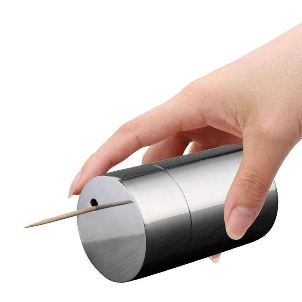 Suntrade Small Stainless Steel Toothpick Holder Dispenser Storage Organizer For Kitchen Restaurant Tabletop