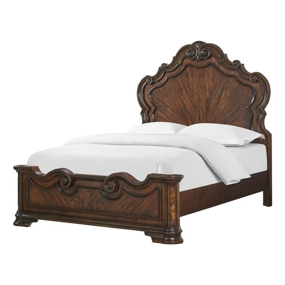 Steve Silver Traditional Royale Brown Cherry King Bed