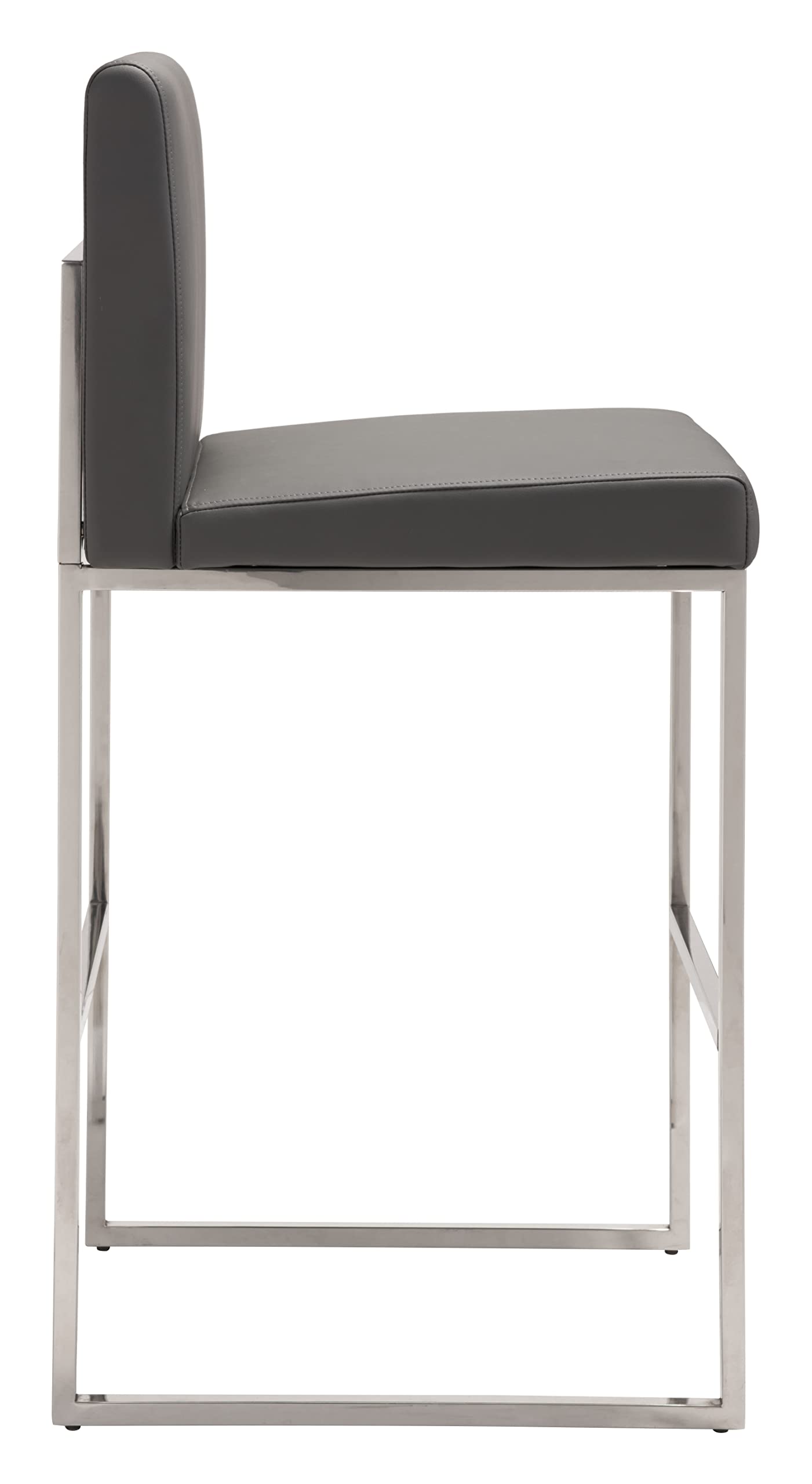 Zuo Genoa Barstool Gray