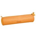 Rhodia 318890C - Orange Rhodiarama Round Pencil Case - 21.5 X 5.5 Cm - Genuine Orange Stitching - Ivory Jersey Interior - Faux L