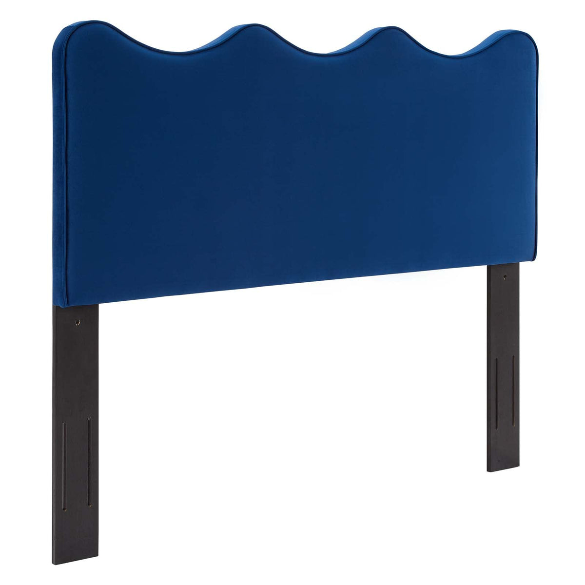 Modway Athena Performance Velvet Headboard, Full/Queen, Navy