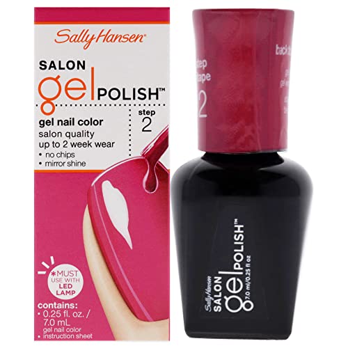 Sally Hansen Salon Pro gel Nail Polish Lacquer, Back to the Fuchsia, 024 Fl Oz
