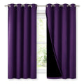 Nicetown 100% Blackout Curtain Panels, Thermal Insulated Black Liner Curtains For Kitchen, Noise Reducing And Cold Blocking Drap