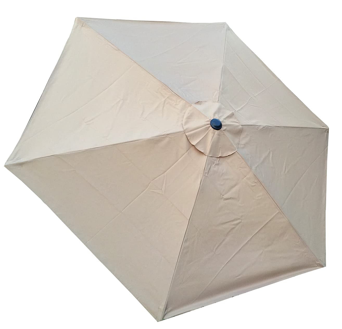 Bellrino Decor 7.5 Ft 6 Ribs Replacement Strong & Thick Patio Umbrella Canopy Cover (Canopy Only) - Taupe