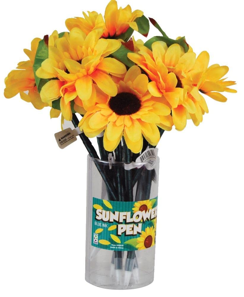 Raymond Geddes Sunflower Pen Set (Pack Of 12)