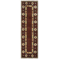Rizzy Home Alora Decor Ryder 2'6" X 10' Tribal Burgundy/Tan/Rust/Navy/Sage Hand-Tufted Rug