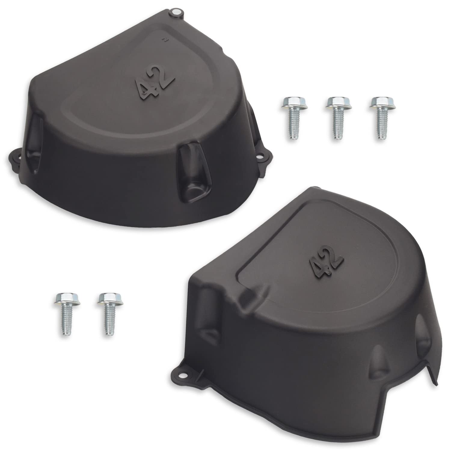 Mwedp Gy21084C Gy21773 Gy21084 Gx22456 Lh/Rh Shield W/Screws Compatible With John D-Eere 107S, D100, D105, D110, D120, D125, D13