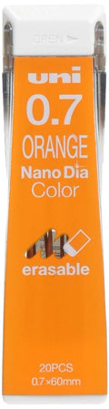 Uni Color Mechanical Pencil 0.7Mm Lead, Nanodia, Orange, 0.7Mm Lead