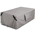 Outdoor Patio Furniture Set Covers 98 X 78 Inch Waterproof Weatherproof Rectangular Cover, Heavy Duty 600D For Outside Dining Table And Chairs Fit 8 X 6 Ft, 70 X 90 Inch Table