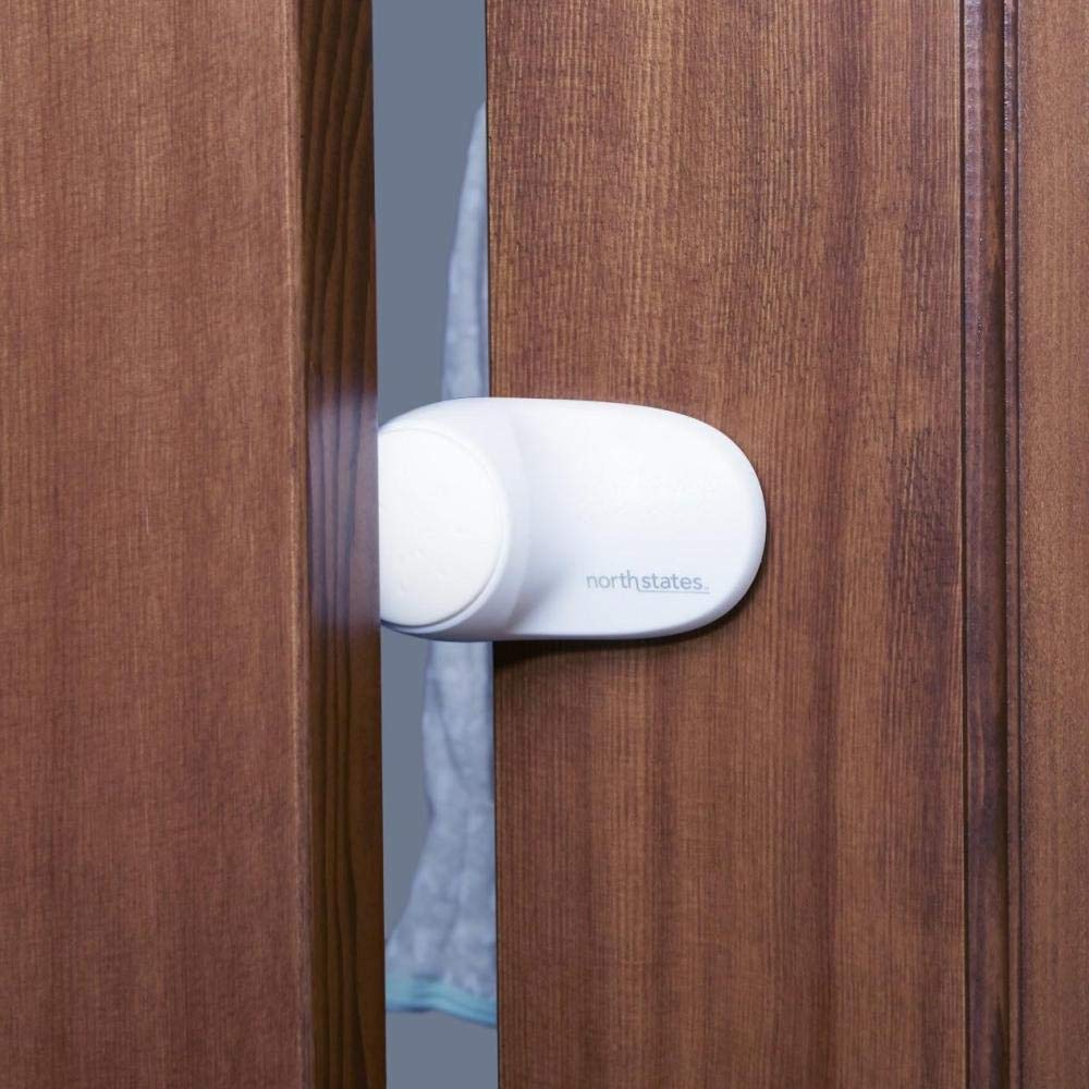 Toddleroo By North States Rotating Door Stopper: Protect Little Fingers From Getting Pinched In Doors. Attaches To The Outer Edg