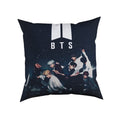 Gift Box Bts Printed Design Lover Satin Cushion Cover (12X12) Inch With FillerBlack Music Band V Suga JHope Jungkook Jin Jimin