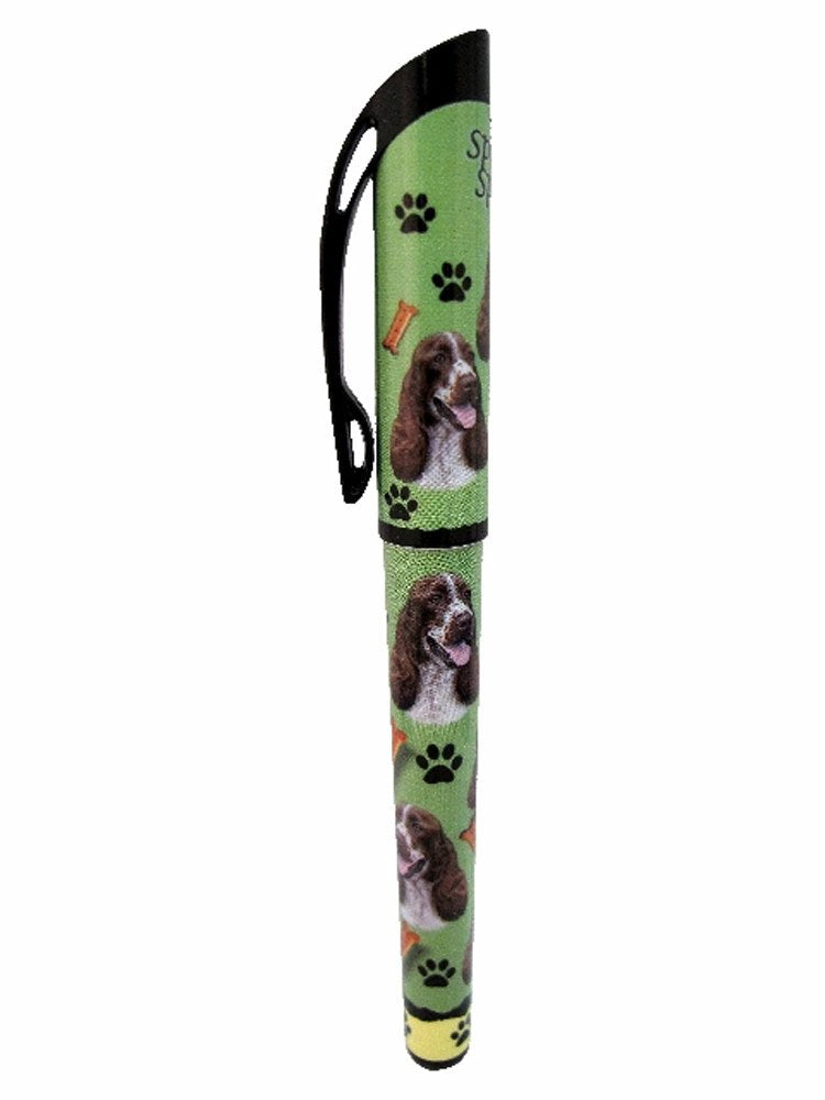 E&S Pets Springer Spaniel Pen Easy Glide Gel Pen, Refillable With A Perfect Grip, Great For Everyday Use, Perfect Springer Spani