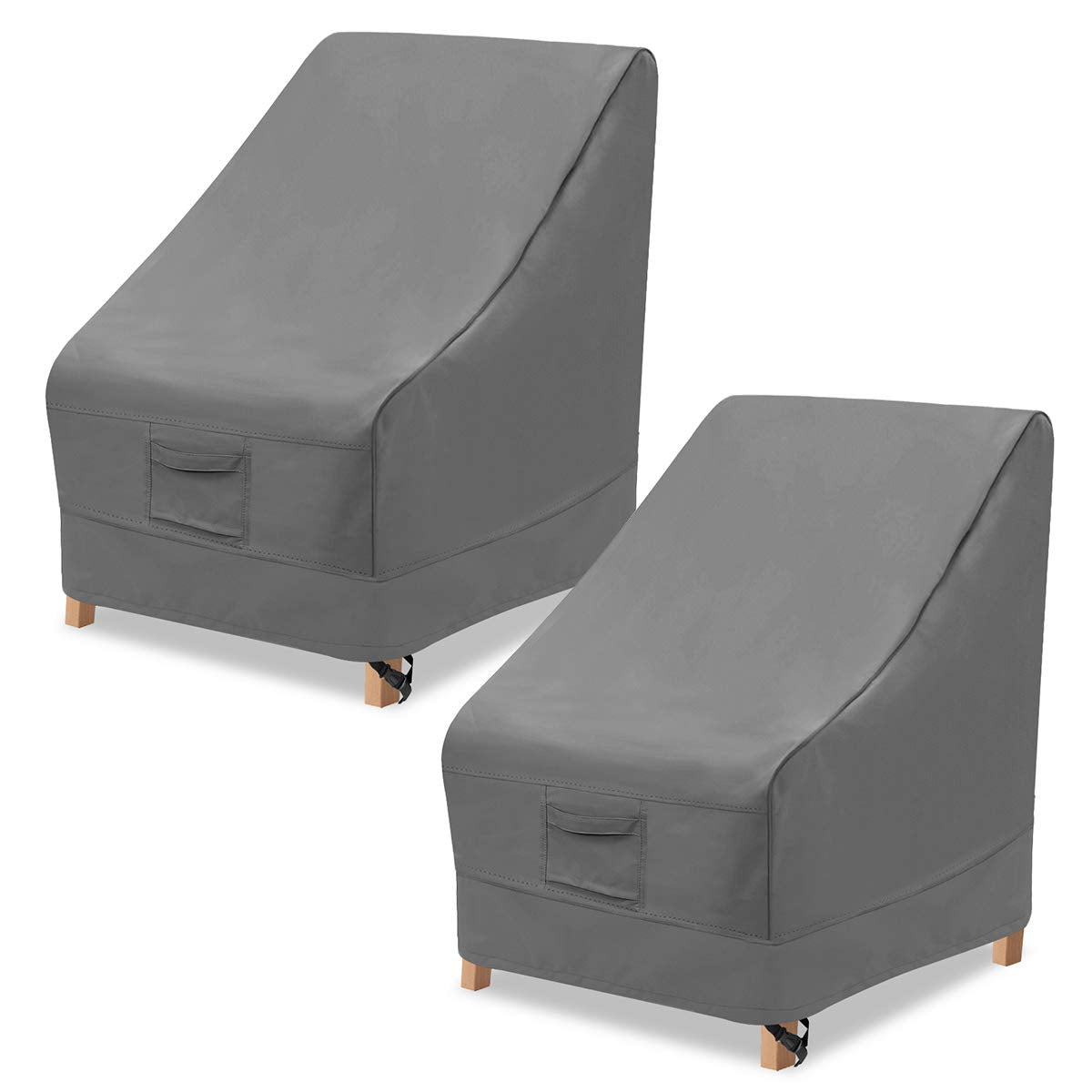 Vailge Outdoor High Back Chair Cover,Waterproof Patio Chair Covers,600D Heavy Duty Lawn Chair Covers Windproof Outdoor Furniture