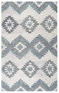 Rizzy Home Napoli 5' X 8' Southwestern Motifs Ivory/Ivory Hand-Tufted Area Rug