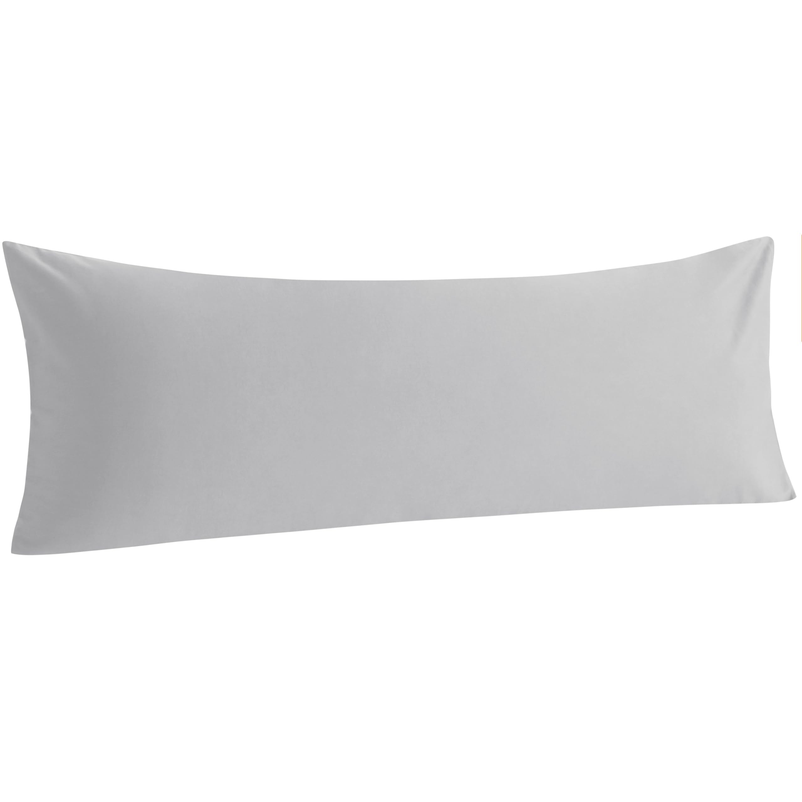 Ntbay Cotton Body Pillowcase - Envelope Closure 20X54 Pillowcase, Breathable And Soft Bed Pillow Case, Light Grey
