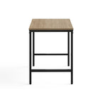Safco Sleek Neo Walnut Study Desk Sturdy Metal Legs Made in The USA.