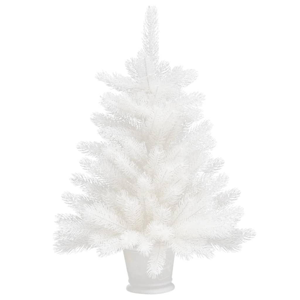 'vidaXL 2ft White Artificial Christmas Tree with Lifelike PE Needles - Suitable for Indoor and Outdoor Use, Providing Stable, Economical Festive Decor