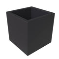 Fern Series Poly Stone Planter 9 Cube in Black