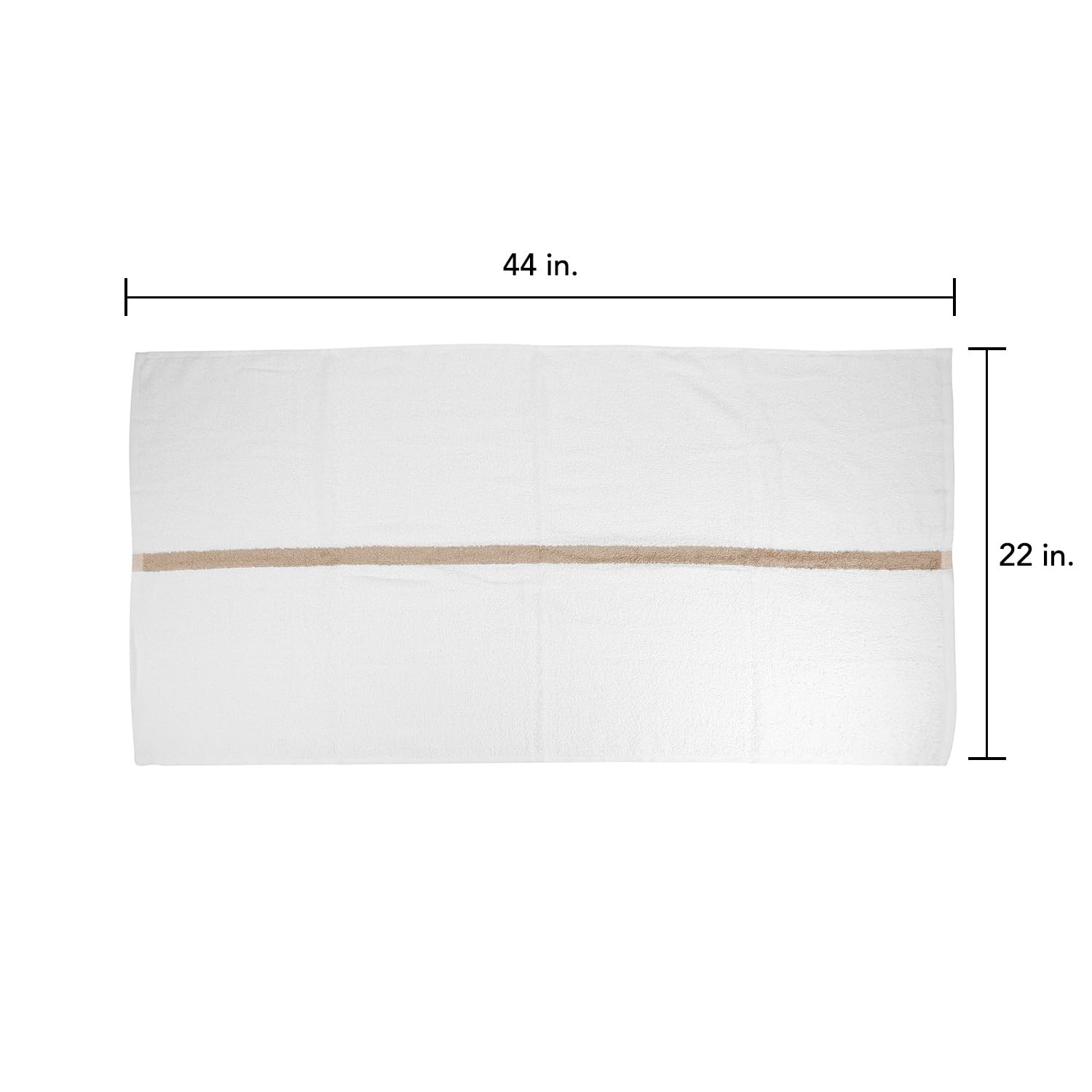 Arkwright White Bath Gym Towel - Case Of 60 - Bulk 100% Cotton Soft Quick Dry Sweat Absorbent Hotel Quality Towels For Workout,