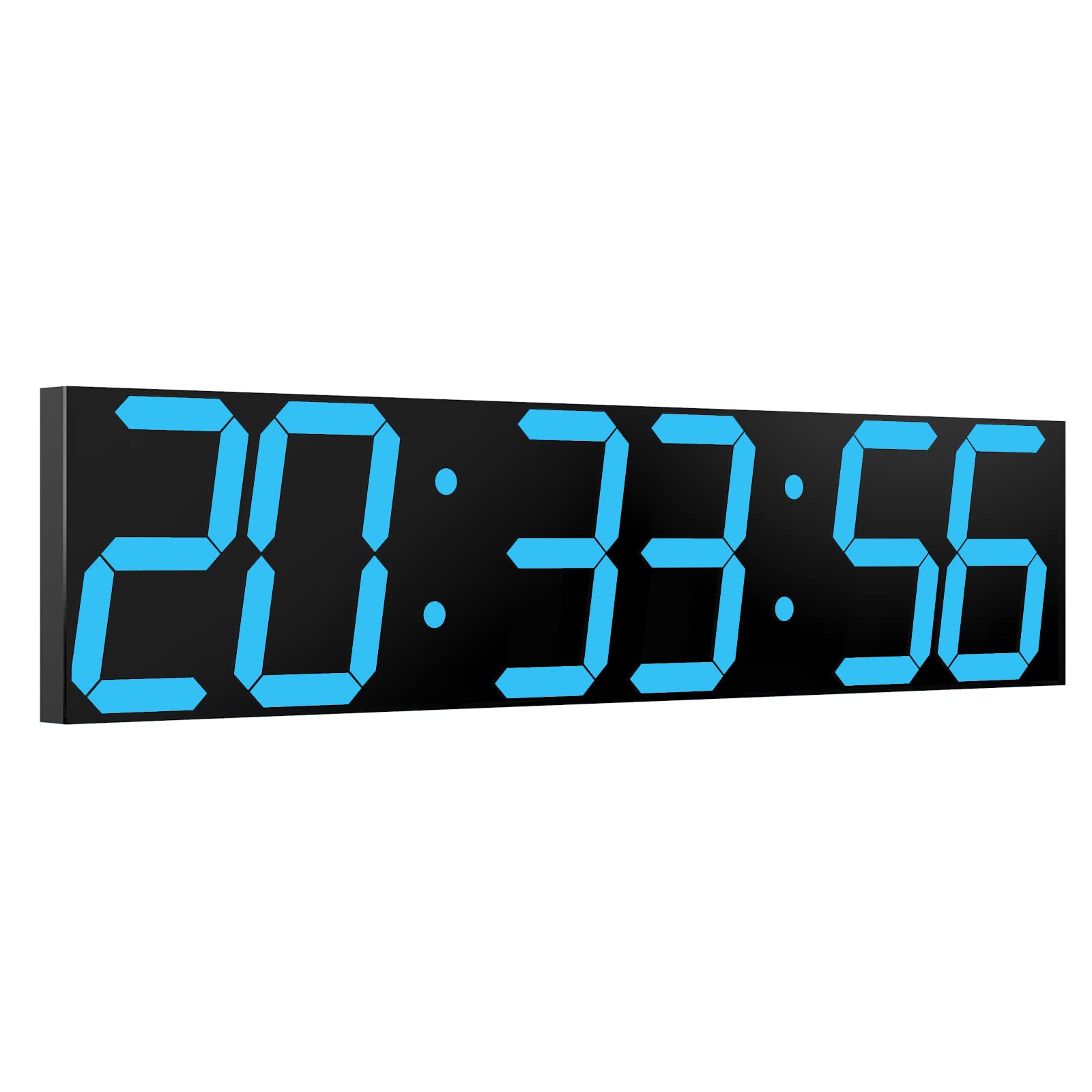 CHKOSDA Digital Wall Clock, Oversize Led Digital Clock with Auto Dimmer, Huge Countdown Timer with Remote Control, 27 Wide Led D