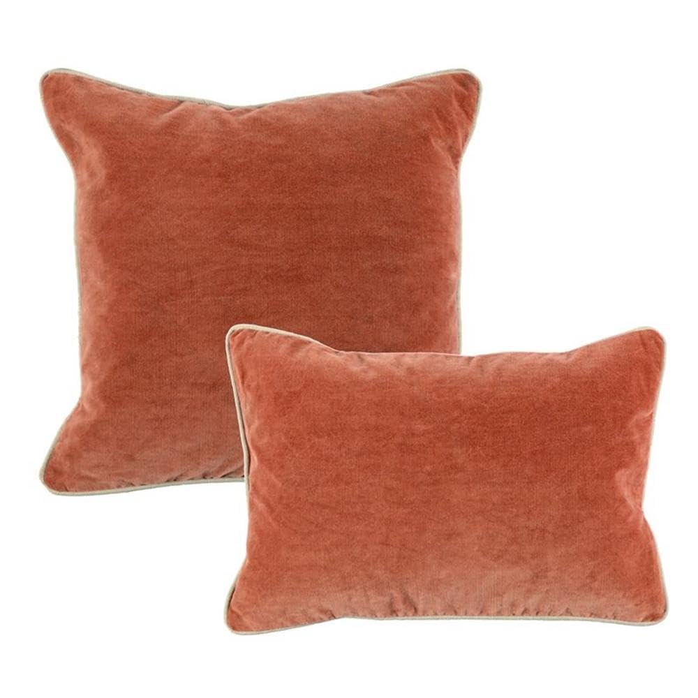 Kosas Home Harriet Accent Pillow, 18x18, Terra Cotta