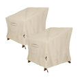 Wj-X3 Patio Chair Cover, Outdoor Lounge Cover, Heavy Duty, Waterproof Lawn Chair Covers, 29W X 30D X 36H, Beige, 2-Pack