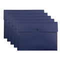 Vanra Poly File Folder Pockets File Jacket Plastic Envelope Flat Document Letter Organizer With Snap Button Closure A4 Letter Si