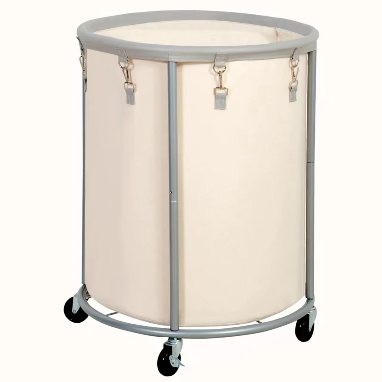 STO STO Industrial Sized Laundry Hamper with Wheels, Commercial 48 Gallons (185L) Extra Large Laundry Cart with Removable Bag, R