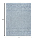 Safavieh Courtyard Collection 8' X 10' Grey/Blue Cy8235 Indoor/ Outdoor Patio Backyard Mudroom Area Rug