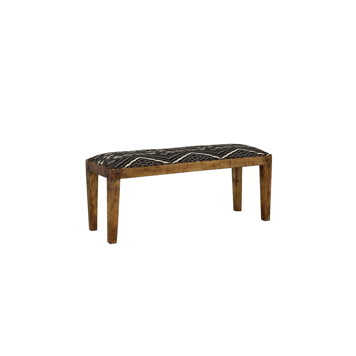 Coaster Furniture Serene Rectangular Upholstered Bench 46&quot; D x 16&quot; W x 18&quot; H Black Natural 910177