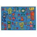 Carpets for Kids KID$Value 36.79 Reading Robots Playroom Rug 3ft x 4ft 6in Rectangle Blue