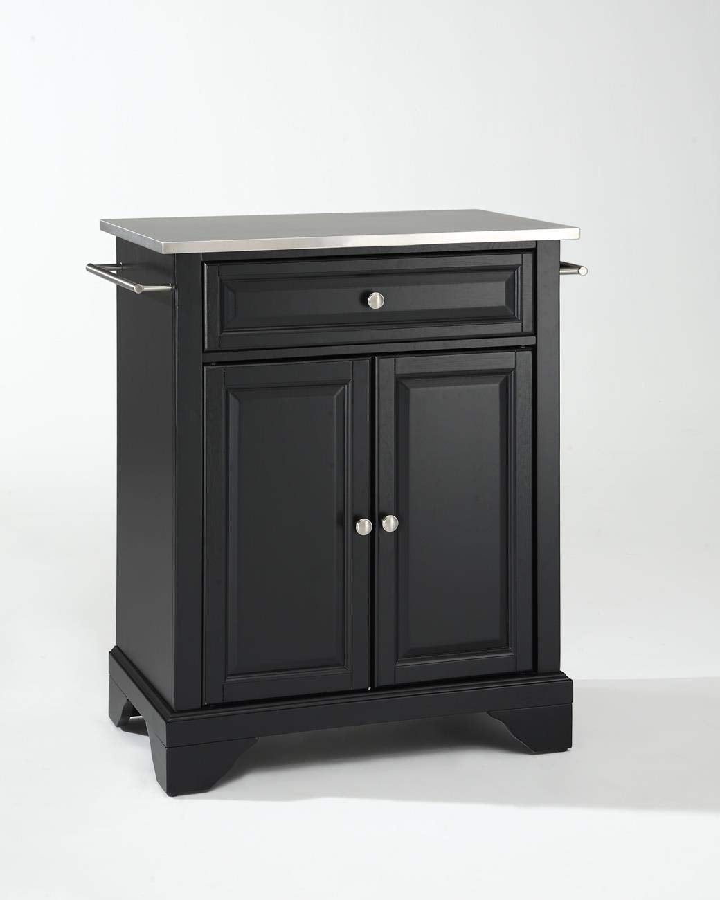 Crosley Furniture Lafayette Cuisine Kitchen Island With Solid Grey Granite Top - Classic Cherry