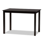 Baxton Studio 5-Piece Dining Set, 43.31 W, Beige & Dark Brown, Modern Design, Perfect for Small Spaces