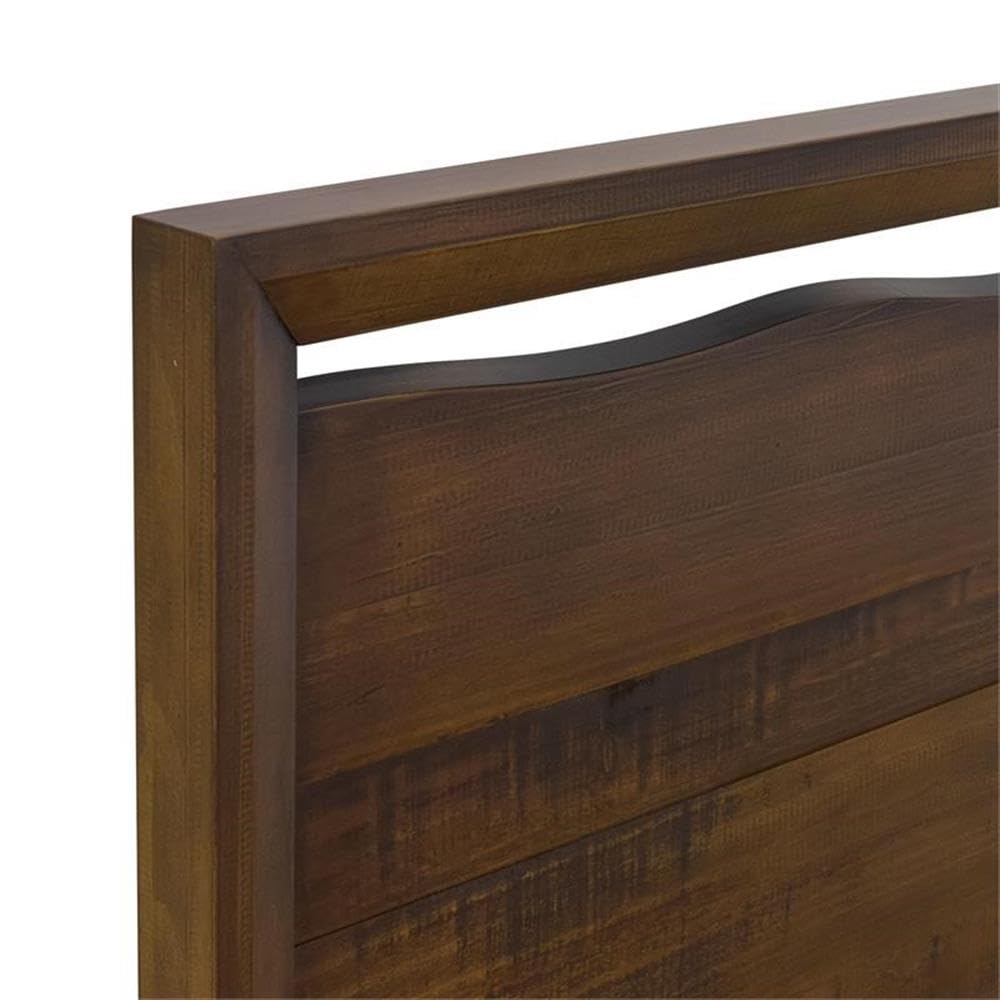 Steve Silver Lofton King Mocha Brown Wood Platform Bed