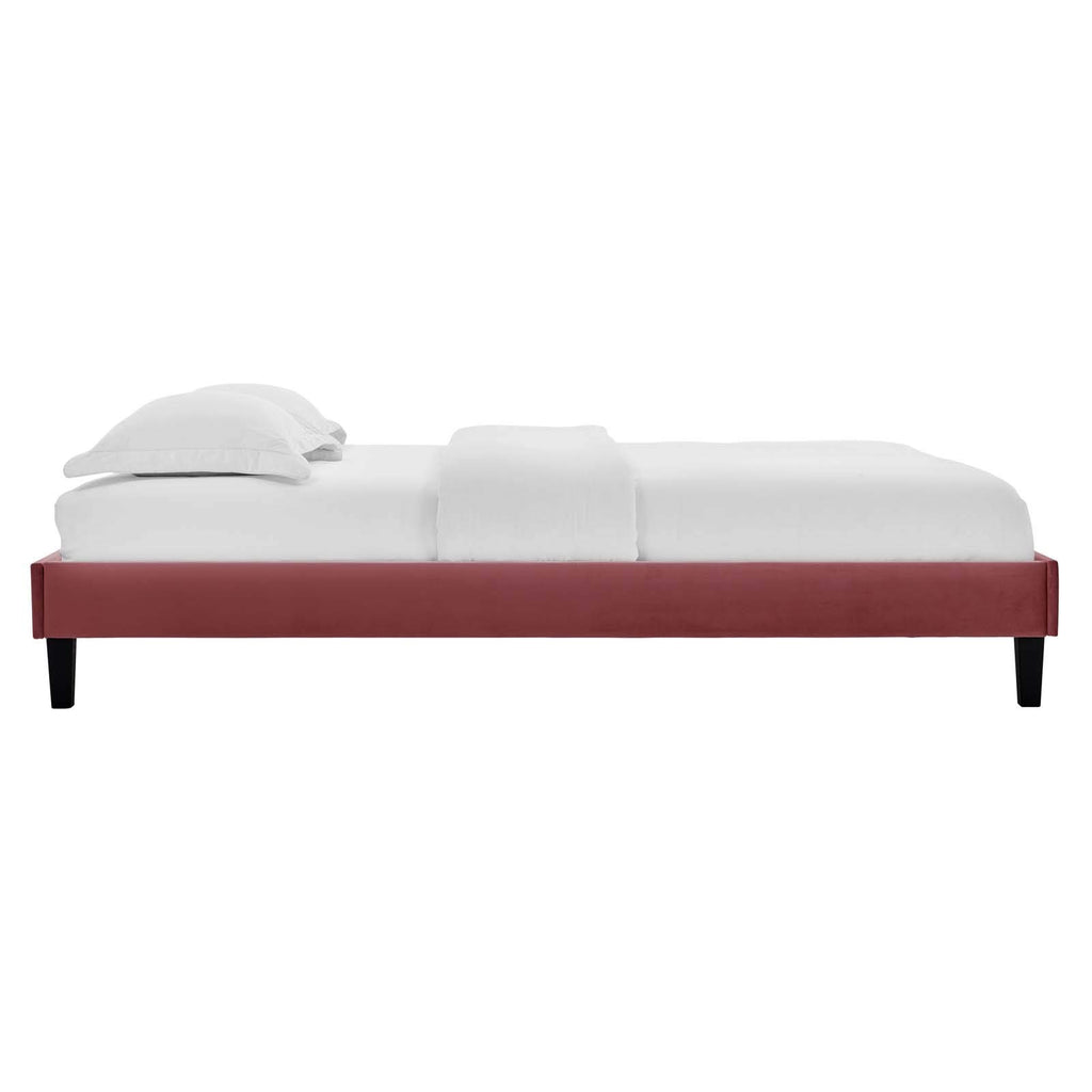 Modway Reign Platform, Twin, Dusty Rose