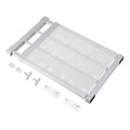 HARFINGTON Expandable Closet Tension Shelf 14.96 to 23.62 Adjustable Closet Organizer 2.4 x 9.45 Flower Pattern Storage Rack