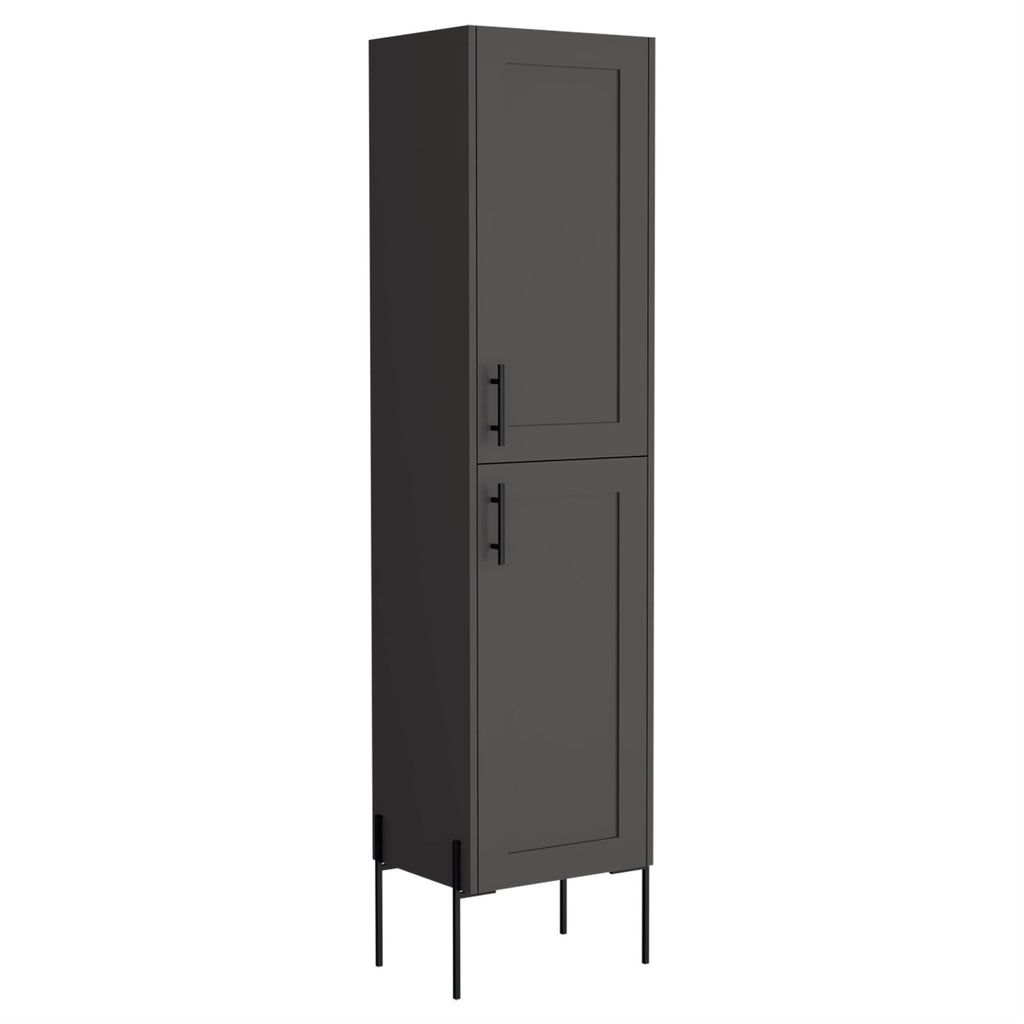 Depot EShop Linen Cabinet Wooden Matt Gray