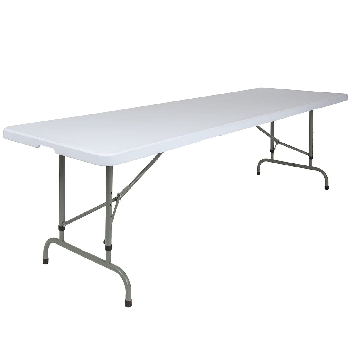 Flash Furniture Kathryn 8-Foot Height Adjustable Granite White Plastic Folding Table