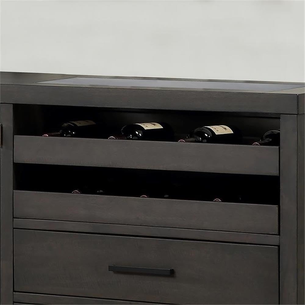 Steve Silver Napa Dusky Cedar Brown Wood Server
