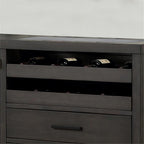 Steve Silver Napa Dusky Cedar Brown Wood Server