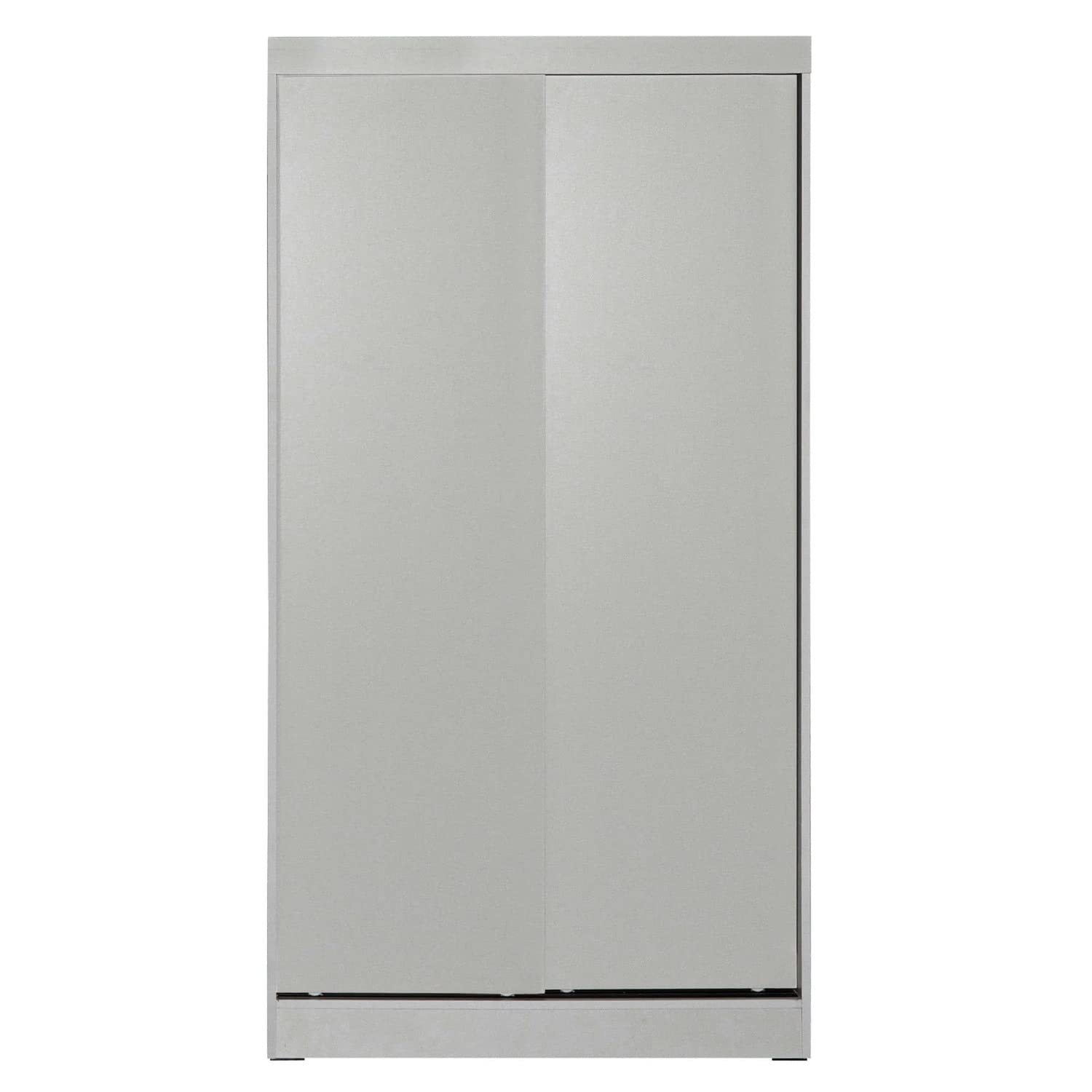 Better Home Products Modern Wood Double Sliding Door Wardrobe - Thumbnail 3