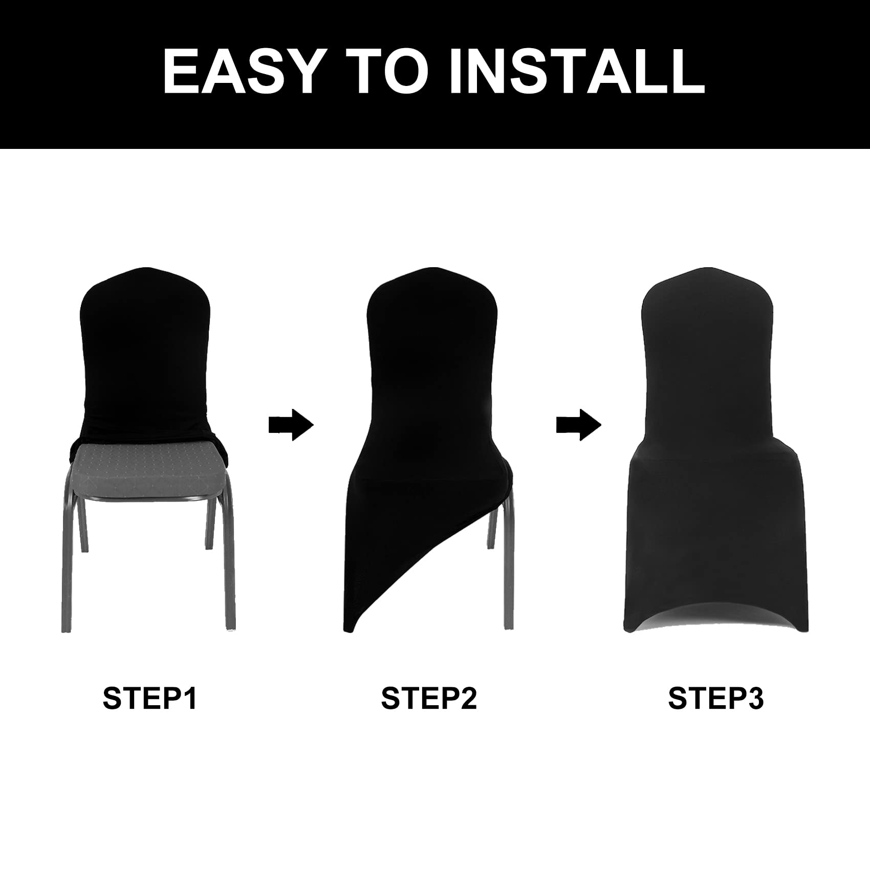 Algaiety Spandex Chair Cover,25Pcs,Chair Covers,Living Room Chair Covers,Removable Chair Cover Washable Protector Stretch Chair Cover For Party, Banquet,Wedding Event,Hotel(Purple)