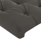 vidaXL Headboards 2 pcs Dark Gray 39.4"x2.8"x30.7"/34.6" Velvet