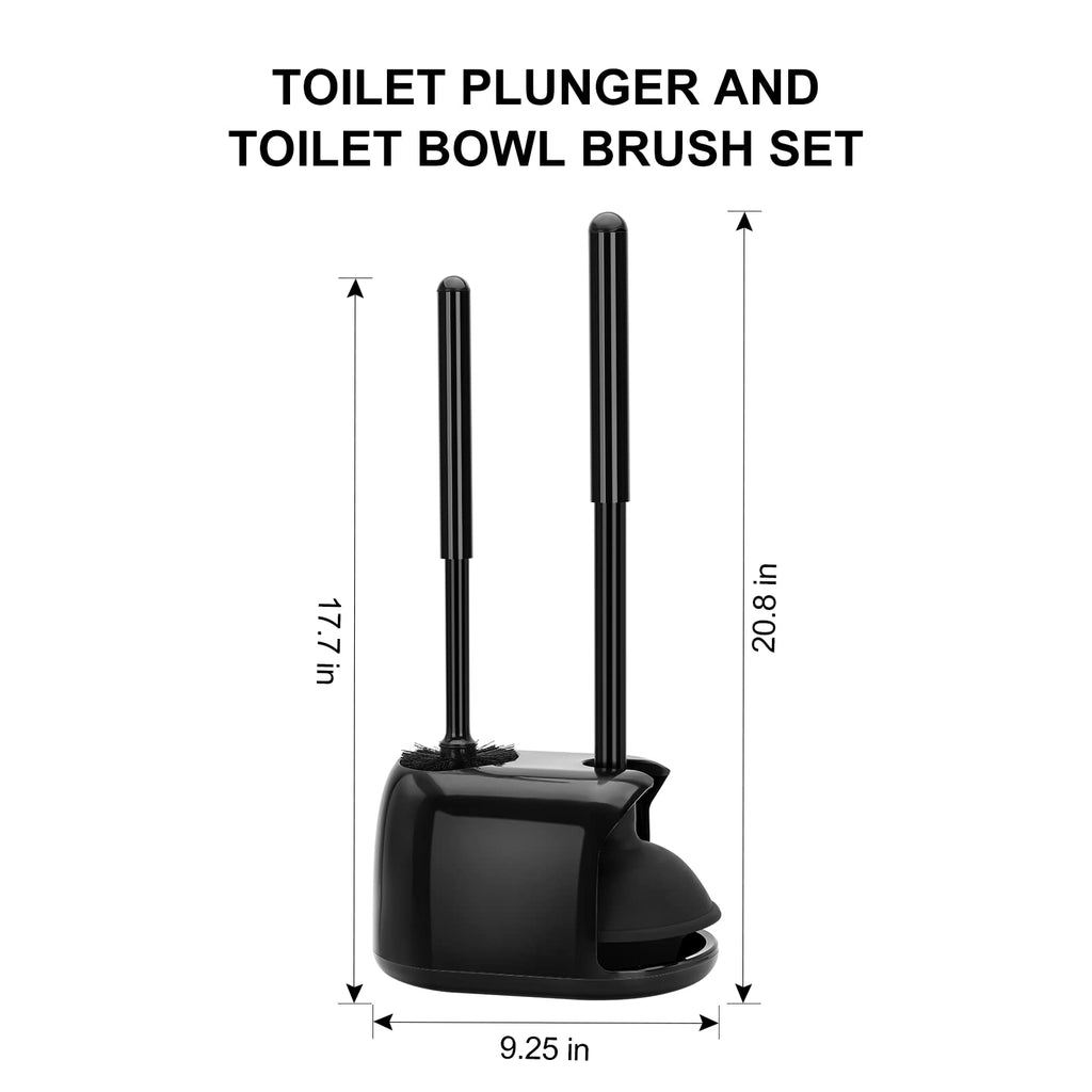 Setsail Toilet Brush And Plunger Set, Toilet Plungers For Bathroom Heavy Duty Toilet Bowl Brush And Holder Hidden Toilet Plunger