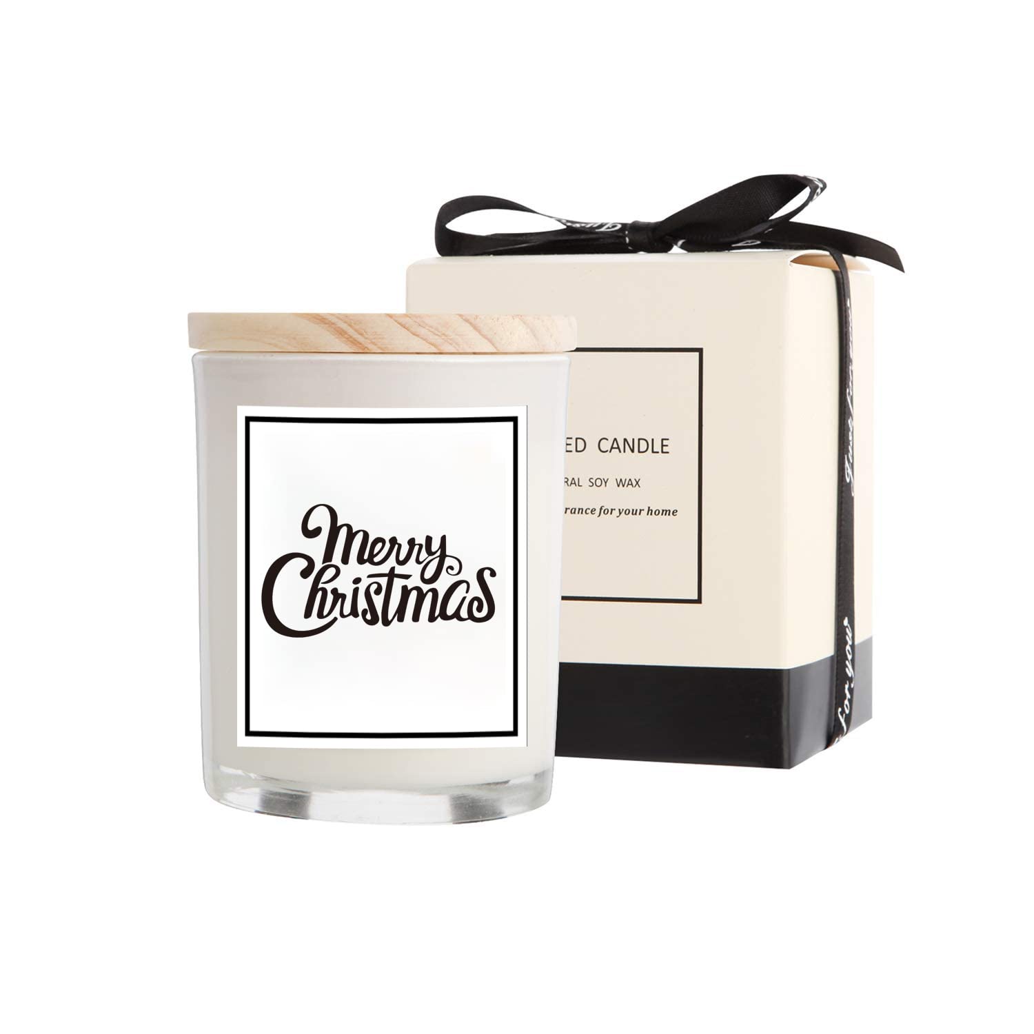 Christmas Candles - Christmas Gifts for Women Men, 100% Pure Natural Soy Wax with Plant Essential Oils, Perfect for Bath, Yoga(V